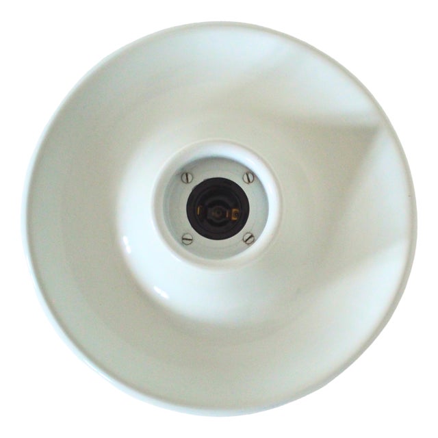 Mid-Century Modern Italian White Flush Mount from Tronconi, 1970s For Sale