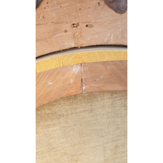 Oval Portrait of Lady with a Fan, 18th Century, Oil on Canvas, Framed For Sale - Image 16 of 17