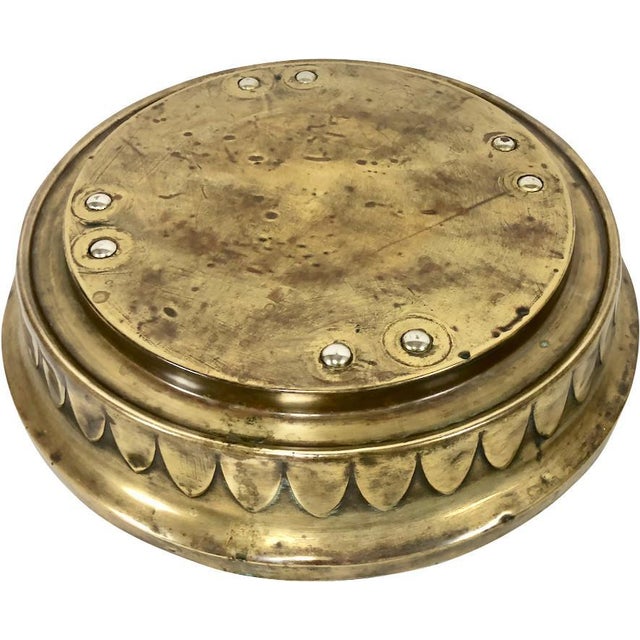 Art Nouveau Brass Floor Plant Stand, 1910s For Sale - Image 12 of 12