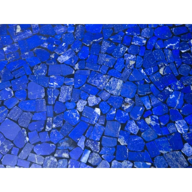 1970s Lapis Lazuli Coffee Table by Etienne Allemeersch, 1970s For Sale - Image 5 of 7
