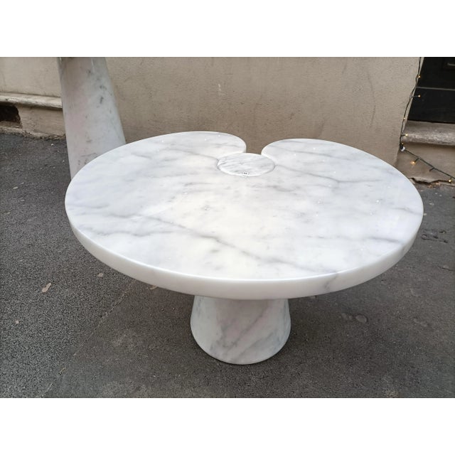 White Marble Eros Coffee Table by Angelo Mangiarotti for Skipper, 1980s, Set of 2 For Sale - Image 6 of 15