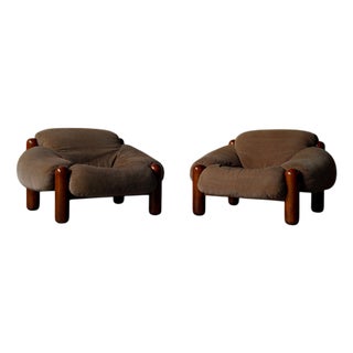 Lounge Chairs from Gruppo Dam, Italy, 1970s, Set of 2 For Sale