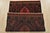 Vintage Baloch Rug 3'1'' X 4'8'' Black Wool Tribal Hand-Knotted Oriental Carpet For Sale - Image 11 of 12