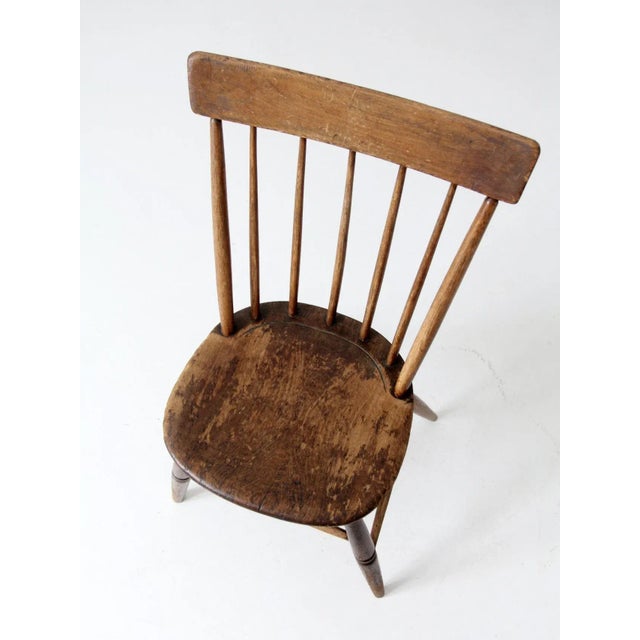 Antique Primitive Farmhouse Chair For Sale - Image 4 of 10