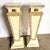 Beige Postmodern Sculpted Tessellated Stone Pedestals - A Pair For Sale - Image 8 of 12