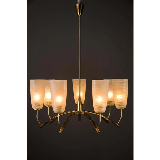 Italian Chandelier, 1960s For Sale - Image 9 of 10