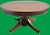 This stunning Antique 54" Round Pedestal Dining Table is a timeless and spacious dining item made of dark, richly-grained...