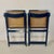 1970s Mid-Century Modern Blue Wood and Wicker Folding Chairs from Bazzani, Italy, 1960s, Set of 2 For Sale - Image 5 of 11