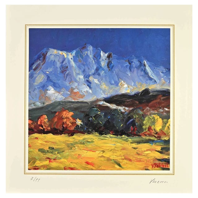 Nicholas Verrall, Landscape, Lithograph, 1970s For Sale