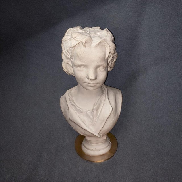 Portugese Bust Sculpture, 1970s For Sale - Image 9 of 9