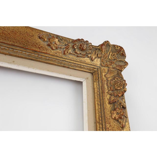 Wood Baroque Gilded Painting Frame in Wood, France, 1900s For Sale - Image 7 of 11