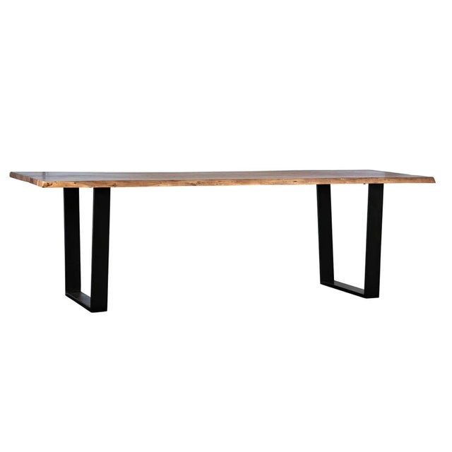 Live Edge Acacia Dining Table For Sale In Los Angeles - Image 6 of 6