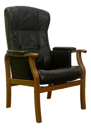 Leather Reclining Armchair, Sweden