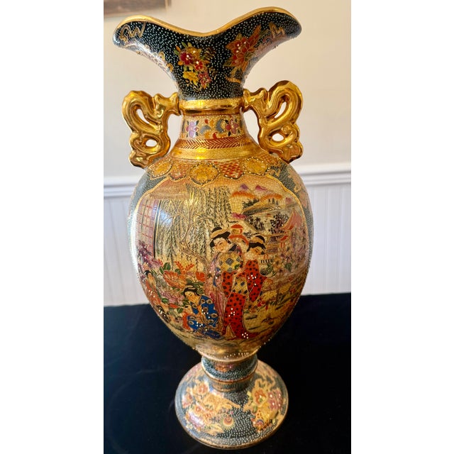 Royal Satsuma Floor Vase For Sale - Image 11 of 18