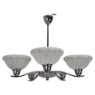 Mid-Century Chandelier attributed to Company Drukov, 1960s For Sale