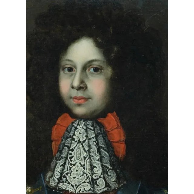Entourage of francois de troy (toulouse 1645-1730 paris) portrait of a young mulatto aristocrat oil on canvas measures: 80...