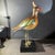 Crested Bird Polychrome Porcelain & Ormolu Sculpture, 1970s For Sale - Image 17 of 18