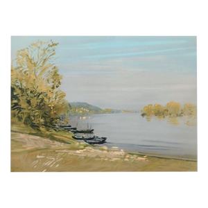 1992 Jacques Coquillay Le Port De Gennes Lithograph
