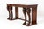 19th Century English Regency Mahogany Serving Table. This table is of high regency form. It has an inverted breakfront...