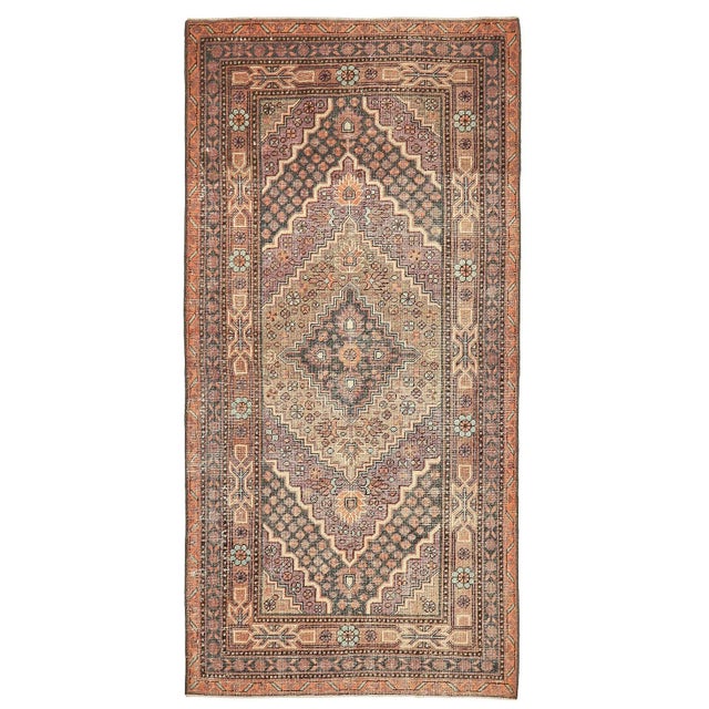 Textile Mid 20th Century Distressed Antique Wool Khotan Rug For Sale - Image 7 of 7