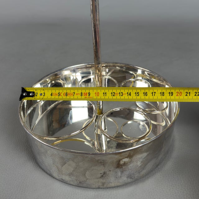 800 Silver and Crystal Oil and Condiment Cruet Set from Calegaro, 1970s For Sale - Image 18 of 18