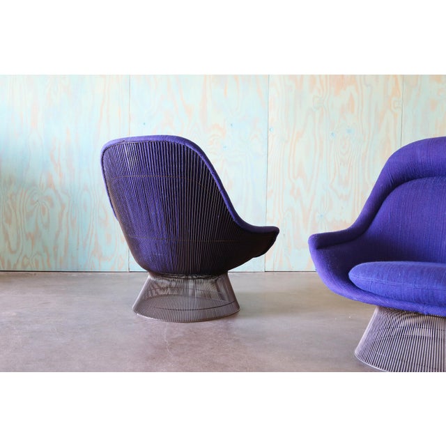 1960s Warren Platner for Knoll Bronze Easy Throne Chairs - A Pair For Sale - Image 11 of 18