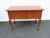 Early 1900s Ball and Claw Feet Burlwood Writing Office Desk 6392 For Sale - Image 9 of 18