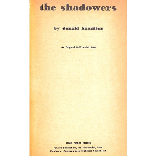 HAMILTON, Donald [142] pp. Fawcett Publications, Inc. 1964 First Printing 7" x 4 1/4" Matt Helm, code name "Eric" is...