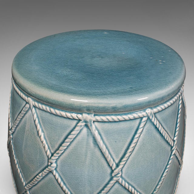 Ceramic Vintage Planter Base, Chinese, Ceramic, Jardiniere Stand, Garden Seat, Maritime For Sale - Image 7 of 10
