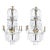 Portuguese Chandeliers, 18th Century, Set of 2 For Sale - Image 5 of 6