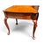 Wood Exquisite Vintage Hekman Furniture Accent Tables With Rich Burled Wood, Elegant French Cabriole Legs & Scalloped Edges For Sale - Image 7 of 12