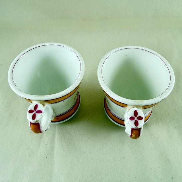 French French Café Brûlot Cups, a Pair For Sale - Image 3 of 11