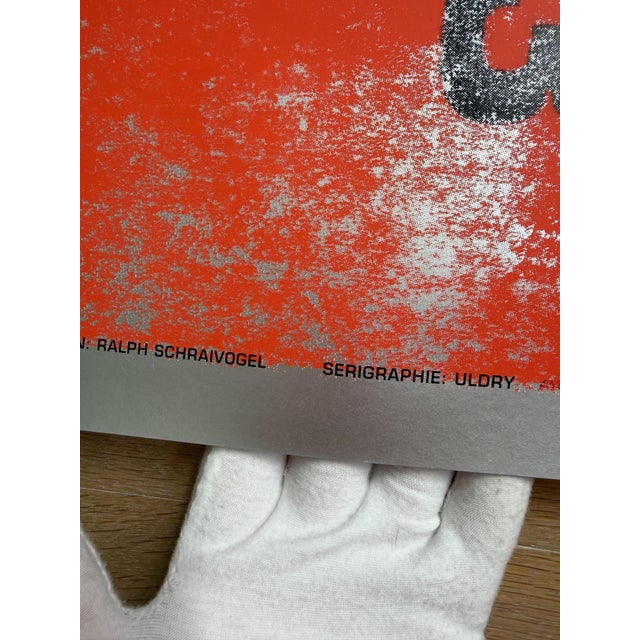 Early 21st Century Ralph Schraivogel, with a Turbulent Past, Serigraphy Uldry Ag, 2000s, Paper For Sale - Image 5 of 9