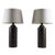 Pair of Scandinavian Brutalist Ceramic Table Lamps by Guldkroken, Sweden, 1960s A striking pair of Scandinavian brutalist...