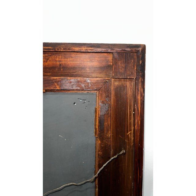 19th Century Antique Ogee Flame Mahogany Framed Mirror For Sale In Philadelphia - Image 6 of 12