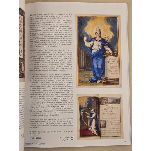 Brown Important Livres Anciens, Livres d'Artistes & Manuscrits Christie's Auction Catalogue. Paris, April 2014 For Sale - Image 8 of 8