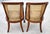 Early 20th Century Antique Regency Caned Chairs Walnut Bergere Pair For Sale - Image 5 of 12