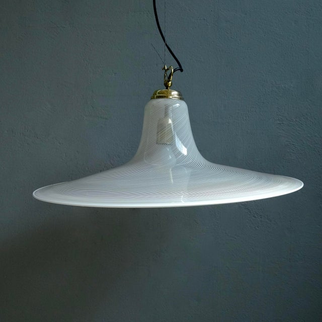 Large Murano Glass Pendant Lamp, Italy, 1970s For Sale - Image 5 of 18
