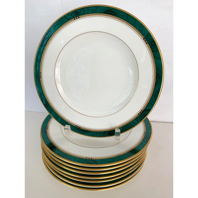 Malachite Dessert Plates - Set of 8 For Sale - Image 10 of 10