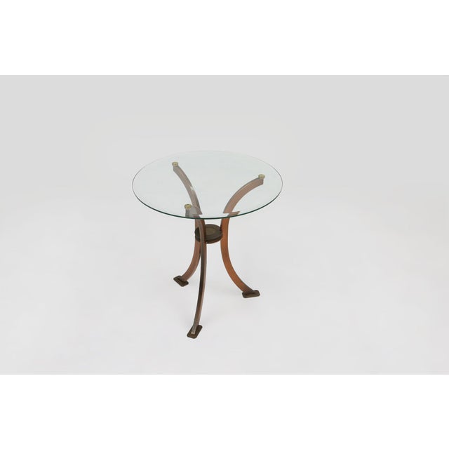 Mid-Century Modern Hollywood Regency Side Table from Belgo Chrom, Belgium, 1980s For Sale - Image 3 of 12