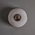 1970s Nickel and Opaline Glass Wall or Ceiling Lamp Attributed to Luigi Caccia Dominioni for Azucena For Sale - Image 18 of 18