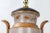 Sand Vintage Cream and Gold Squirrel and Acorns Trophy Cup Lamp For Sale - Image 8 of 9