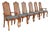 Baker Furniture Style French Provincial Louis XV Carved Walnut and Cane Back Dining Chairs, Set of Six For Sale