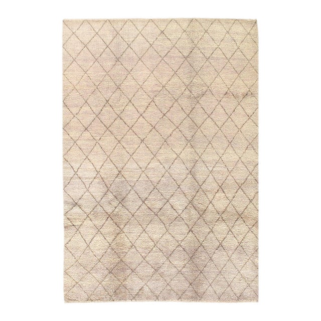Pasargad DC Gray Color Hand Knotted Modern Rug For Sale