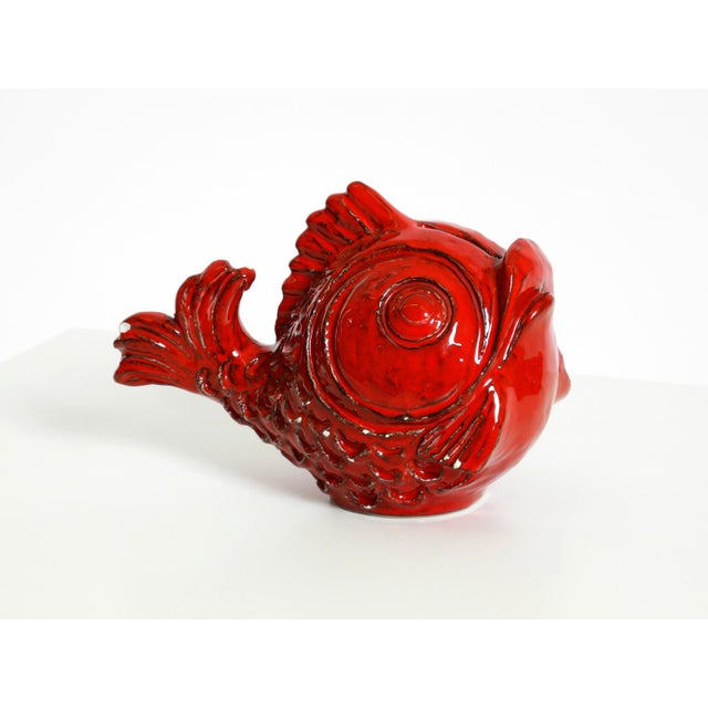 Mid-Century Modern Ceramic Fish Money Box by Aldo Londi for Bitossi, Italy, 1960s For Sale - Image 3 of 18