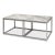 Modern marble 3 piece coffee table set. An elegant marble top sits on a metal base in an antique silver finish. The...