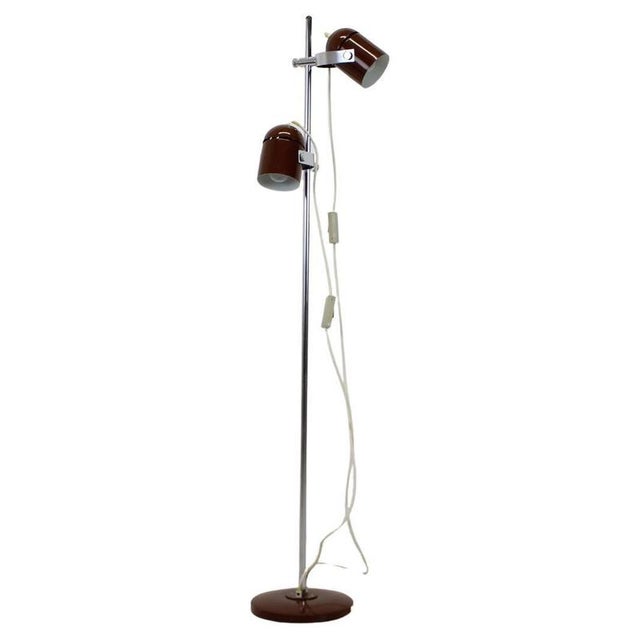 Silver Chrome-Plated Floor Lamp from Stanislav Indra, Former Czechoslovakia, 1970s For Sale - Image 8 of 8
