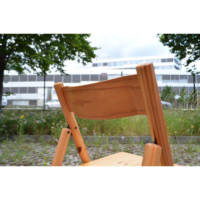 Vintage Danish Pine Folding Chair in the style of Rainer Daumiller, 1970s For Sale - Image 15 of 18
