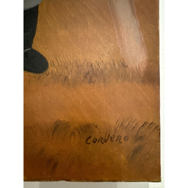 Horacio Sosa Cordero, Los Gauchitos, 1983, Oil on Canvas For Sale - Image 4 of 7