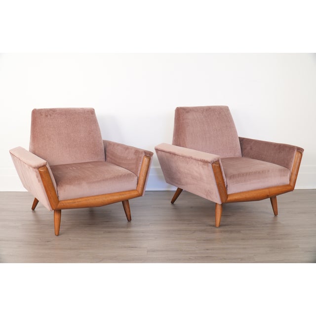 Pair Adrian Pearsall Lounge Chairs Model 2161-C Craft Associates For Sale - Image 6 of 7